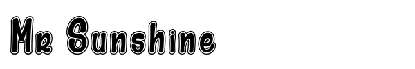 Mr Sunshine font preview